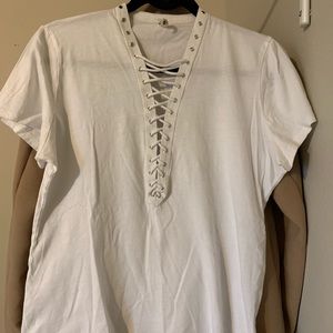 LF Lace Up Tee